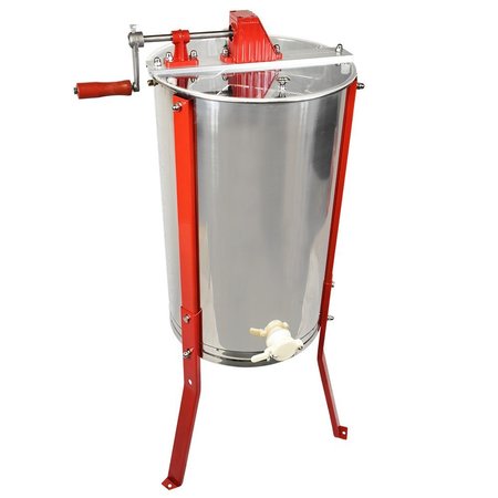 GOOD LAND BEE SUPPLY 2 Frame Beekeeping 304 Stainless Steel Drum Honey Extractor With Stand - Manual HE2MAN